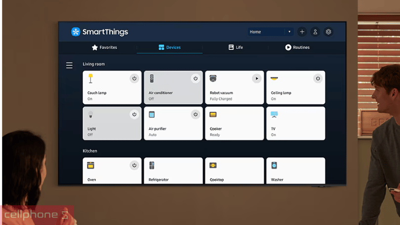 Mua Smart tivi Samsung OLED 4K 85 inch 2024 85Q80D 2024 giá tốt tại CellphoneS