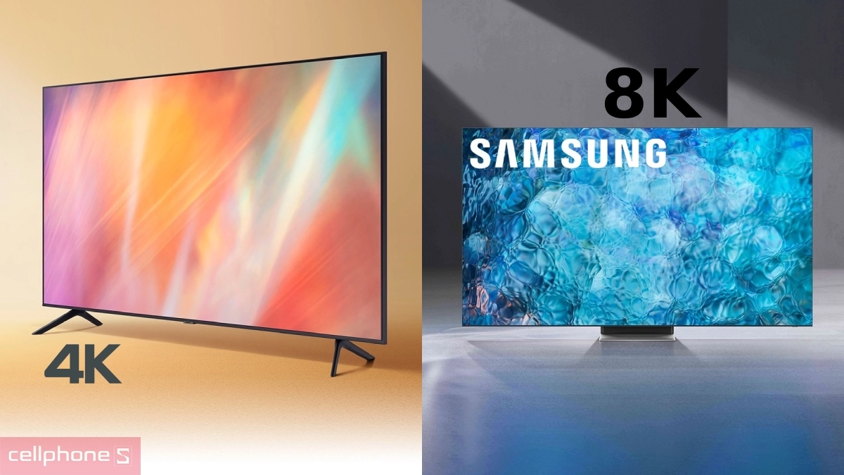 Tivi Samsung có độ phân giải phổ biến gồm Full HD, 4K và 8K mang đến hình ảnh chất lượng