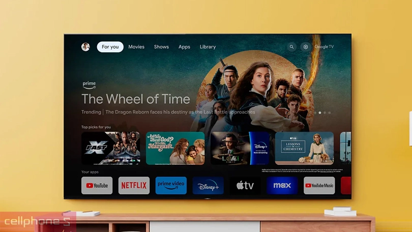 Trợ lý ảo, điều khiển qua app trên Google Tivi Sony OLED K-55XR80 4K 55 inch 2024