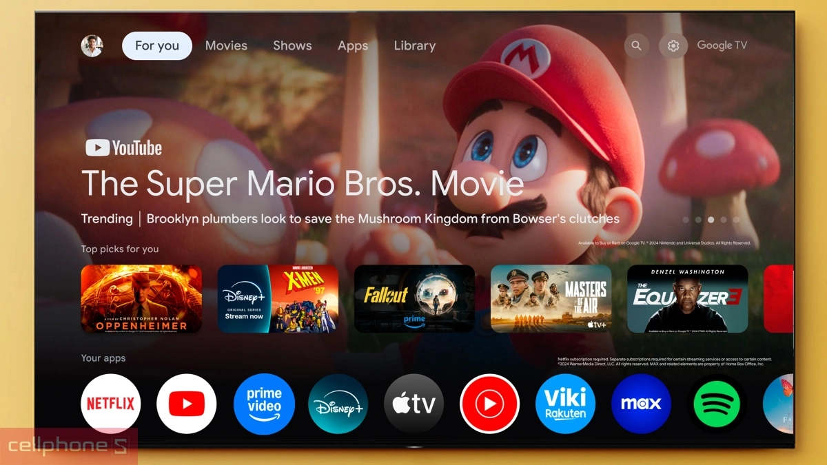 Trợ lý ảo, khả năng hỗ trợ điều khiển của Google Tivi OLED Sony 4K 65 inch K-65XR80M2