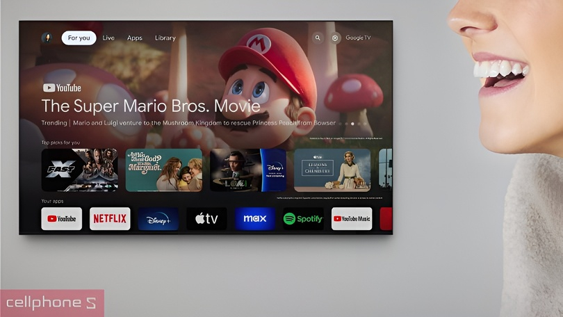 Google Tivi Sony K-65S30 4k 65 inch - Thiết kế tiện lợi, công nghệ tiên tiến