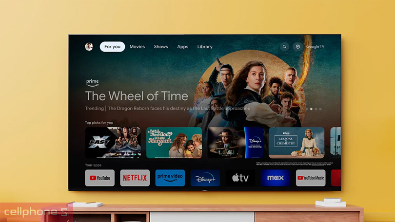 Trợ lý ảo, điều khiển qua app trên Google Tivi Sony Mini LED K-65XR70 4K 65 inch 2024