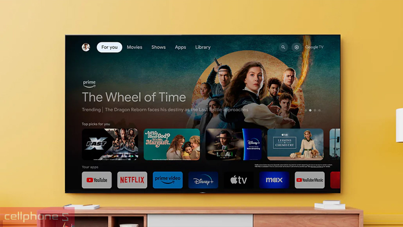 Trợ lý ảo, khả năng hỗ trợ điều khiển của Google Tivi Sony OLED K-65XR80 4K 65 inch 2024