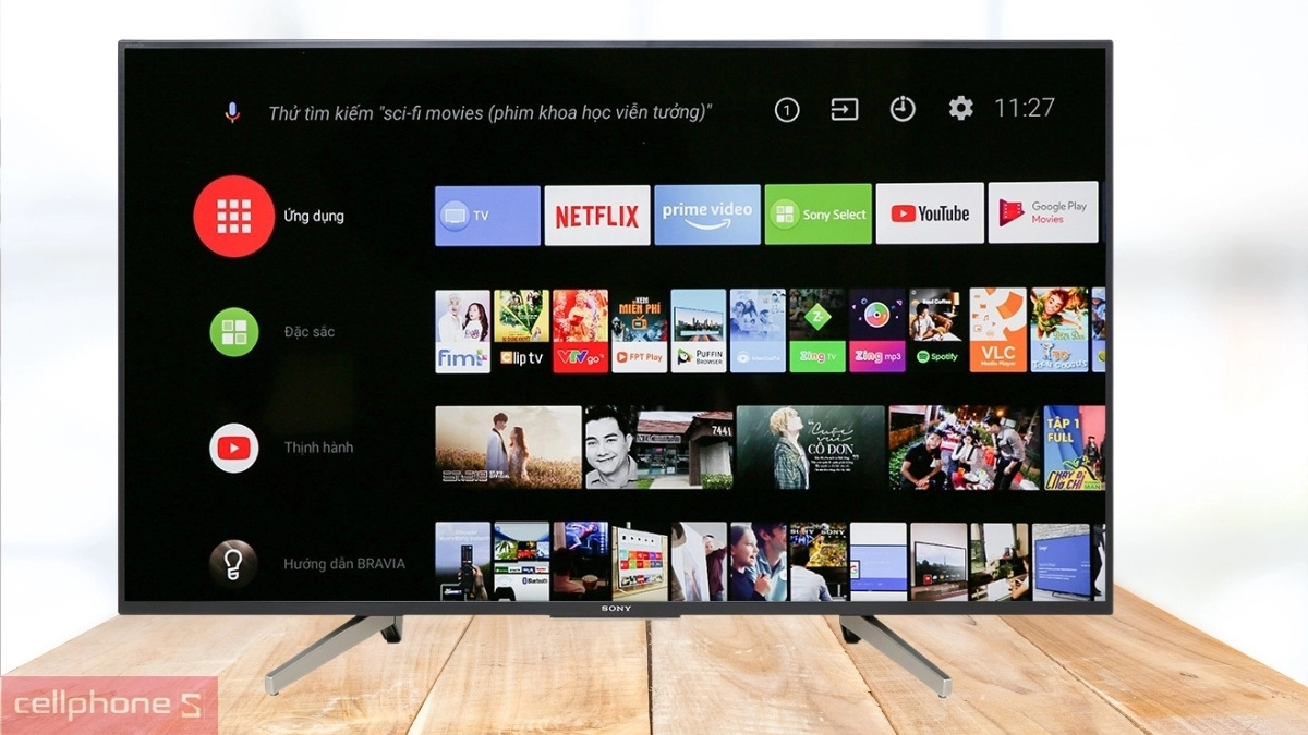 Tivi Sony được trang bị hệ điều hành Google TV với giao diện trực quan