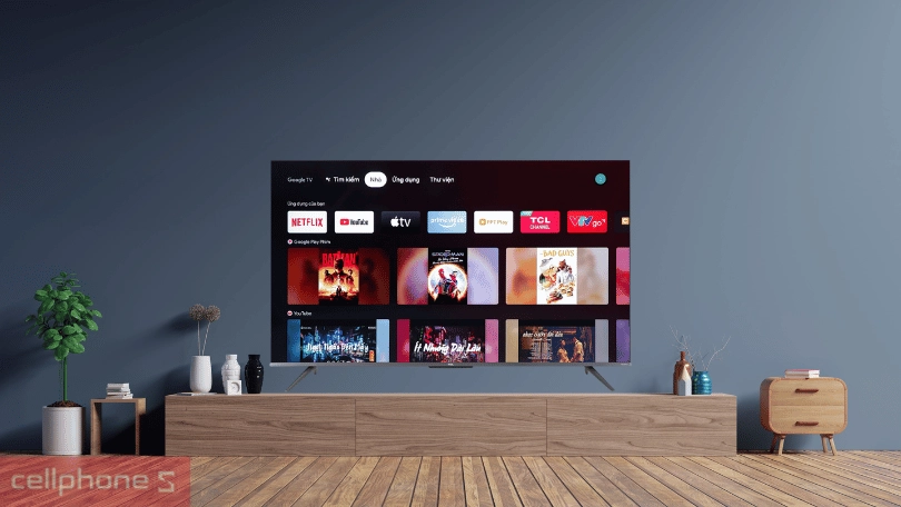 Thiết kế Tivi QLED TCL 4K 50 Inch 50Q636