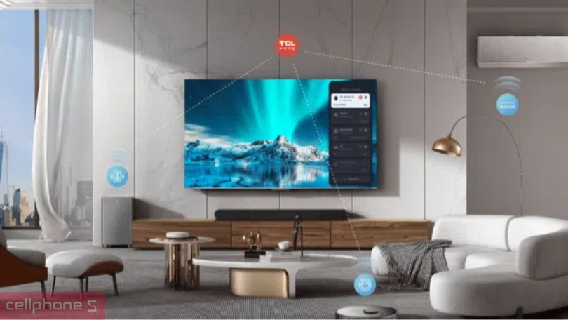 Điều khiển Google Tivi QLED TCL 55C69B 4K 55 inch