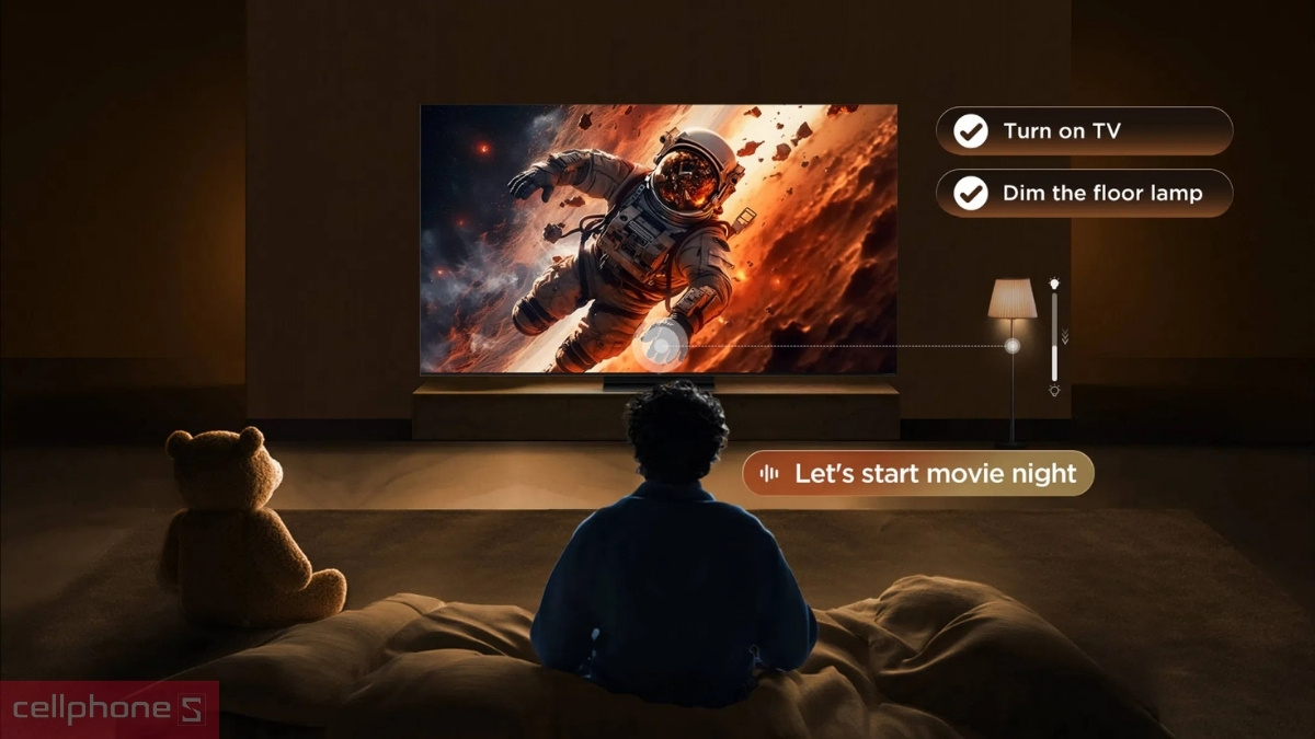 Điều khiển Google tivi TCL QD-Mini LED 4K 55 inch 2026 55P8LS