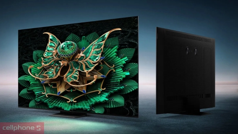 Thiết kế, kích thước Google Tivi TCL QD-MiniLED 55C7K 4K 55 inch 2025