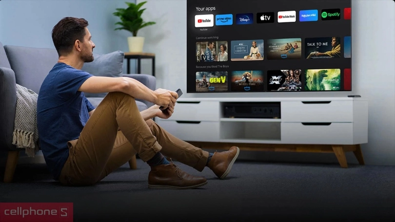 Trợ lý ảo trên Google Tivi TCL QD-MiniLED 55C7K 4K 55 inch 2025