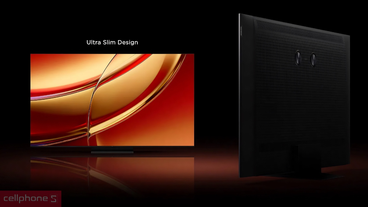 Thiết kế Ultra Slim của Google Tivi TCL SQD-Mini LED 4K 55 inch 2026 (55C8L)