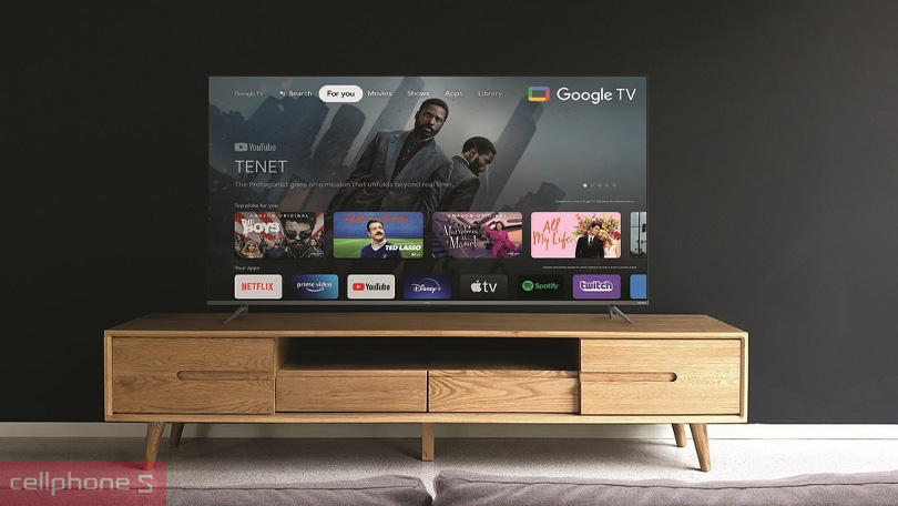 Thiết kế Tivi QLED TCL 4K 55 inch 55Q636