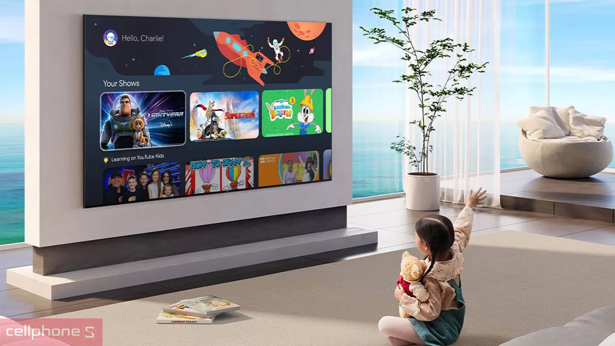 Giao diện Google Tivi TCL QD-Mini LED 4K 65 inch 2026 65A400M