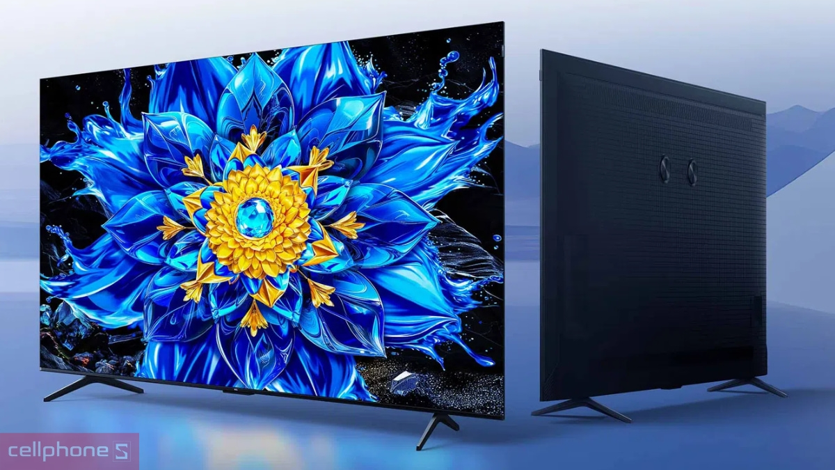 Thiết kế Bezel-less mỏng của Google Tivi TCL QD-Mini LED 4K 65 inch 2026 (65P8LS)