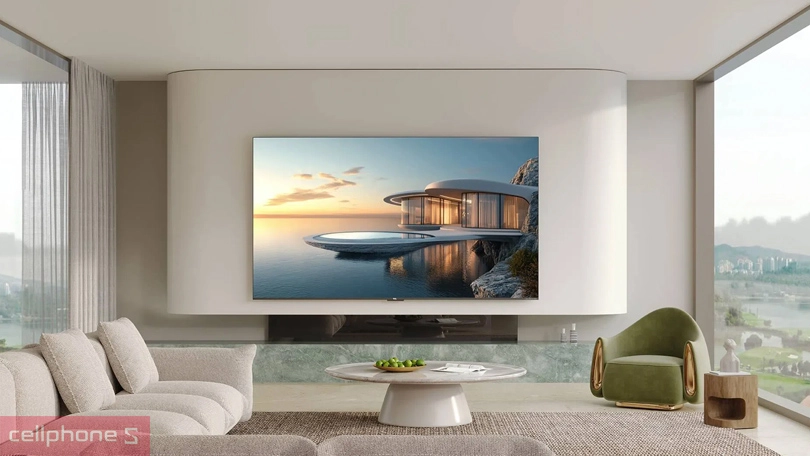 Thiết kế, kích thước Google Tivi TCL QD-MiniLED 65C7K 4K 65 inch 2025