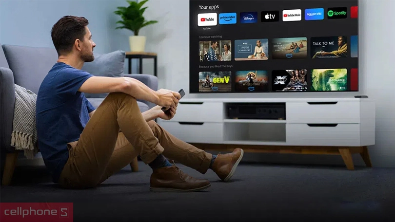 Khả năng hỗ trợ trợ lý ảo và điều khiển qua app của Google Tivi TCL QLED 65P8K 4K 65 Inch 2025