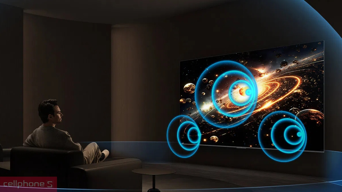 Công nghệ âm thanh Google Tivi TCL QD-Mini LED 4K 75 inch 2026 75P8LS