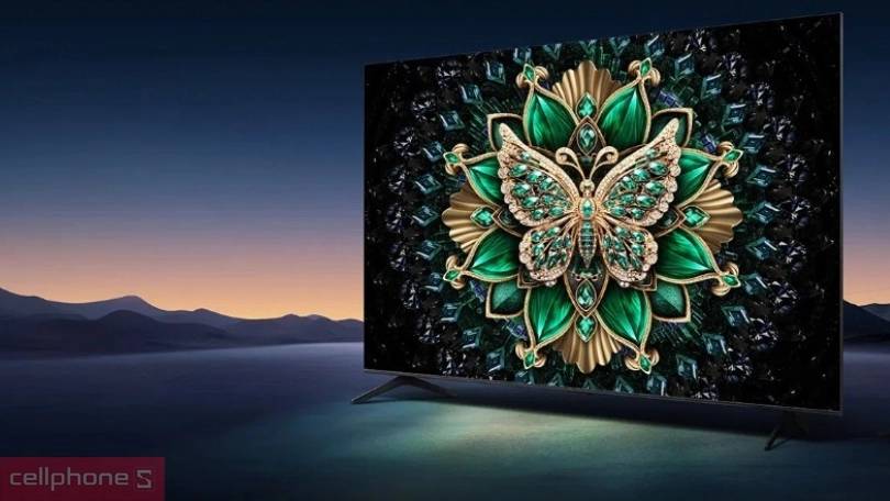 Thiết kế, kích thước Google Tivi TCL QD-Mini LED 75C6K 4K 75 inch