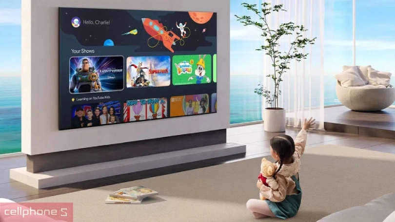 Trợ lý ảo trên Google Tivi TCL QD-Mini LED 75C6K 4K 75 inch