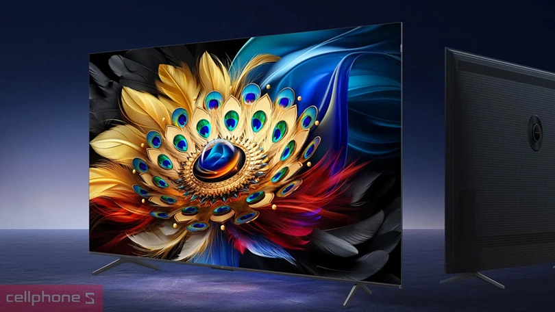 Thiết kế, kích thước Google Tivi TCL QLED 75C655 4K 75 inch 2024