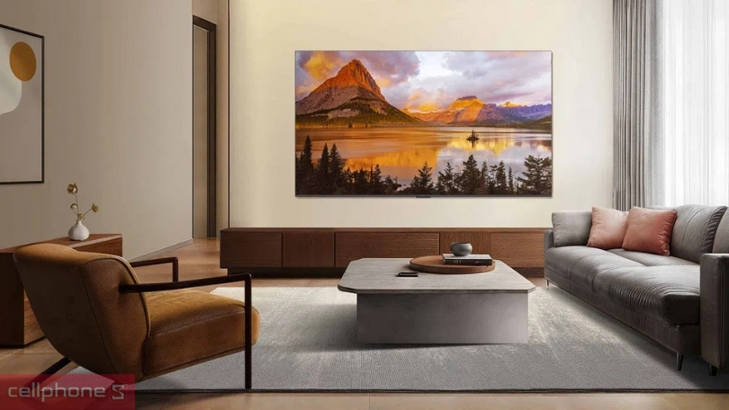 Thiết kế, màn hình Google Tivi TCL QLED 75P7K 4K 75 inch 2025