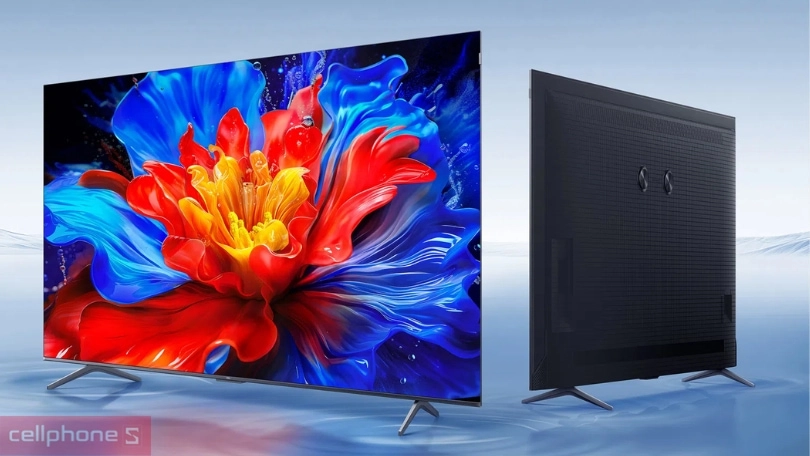 Thiết kế, kích thước hiển thị của Google Tivi TCL QLED 75P8K 4K 75 inch 2025
