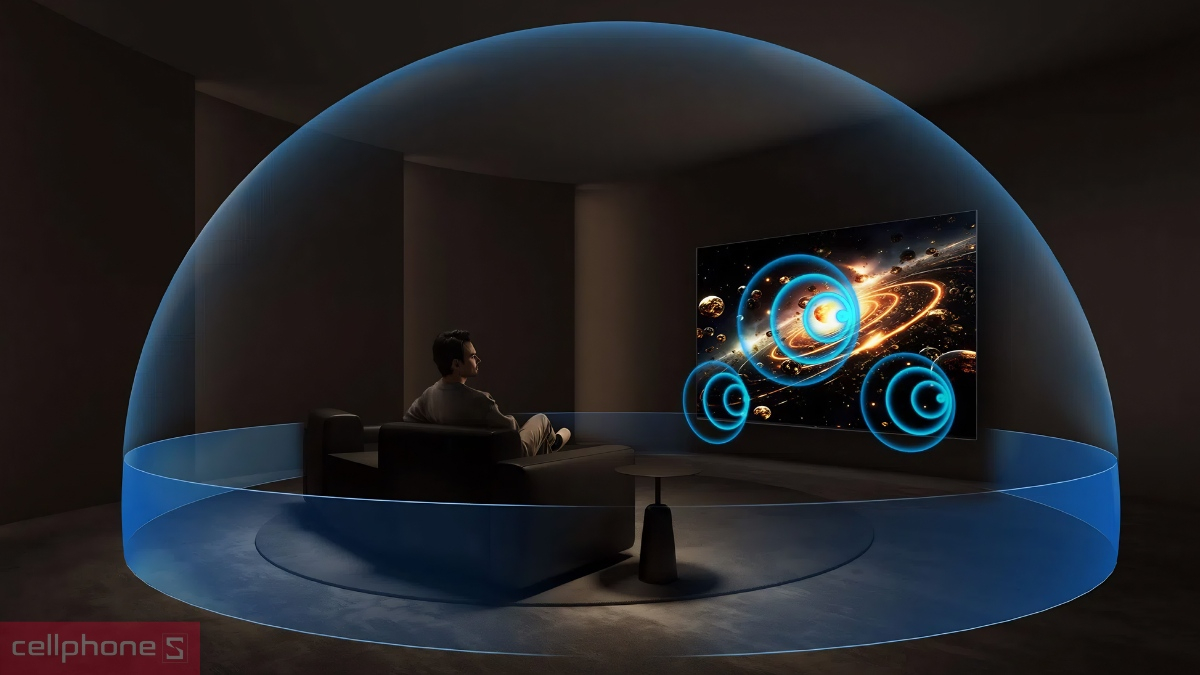 Âm thanh ONKYO 2.1 trên Google Tivi TCL RGB-Mini LED 4K 75 inch 2026 75RM7L