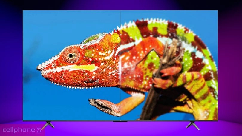 Công nghệ hiển thị trên Google Tivi UHD TCL 75P79B Pro 4K 75 inch