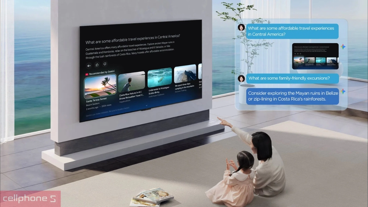 Điều khiển Google Tivi TCL QD-Mini LED 4K 98 inch 2026 (98P8LS)