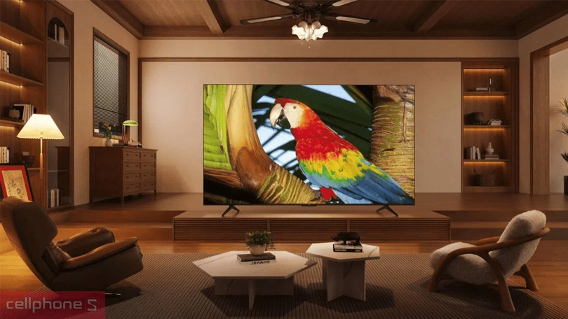 Khả năng hỗ trợ trợ lý ảo và ứng dụng điều khiển của Google Tivi TCL QLED 98C655 4K 98 inch 2024