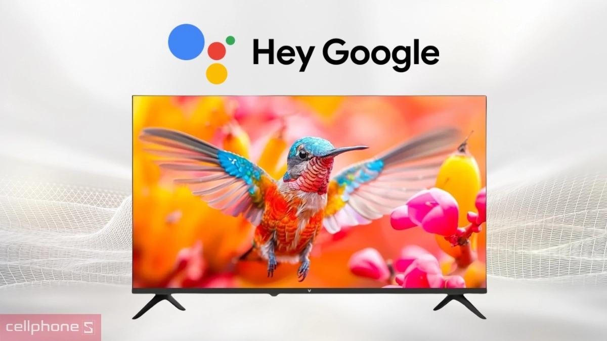 Google Assistant tích hợp trên Smart Tivi VSP FHD 43 inch VUC43PSF01
