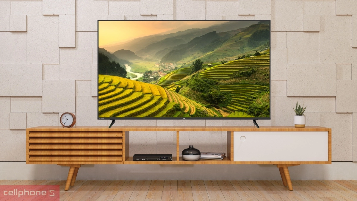 Thiết kế Smart Tivi VSP QLED UHD 4K 43 inch VUE43GSU01