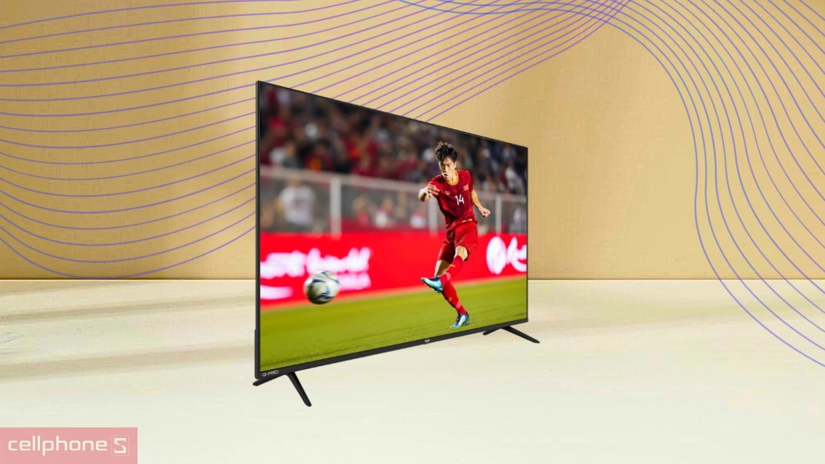 Thiết kế Smart Tivi VSP QLED UHD 4K 55 inch VUE55GSU01