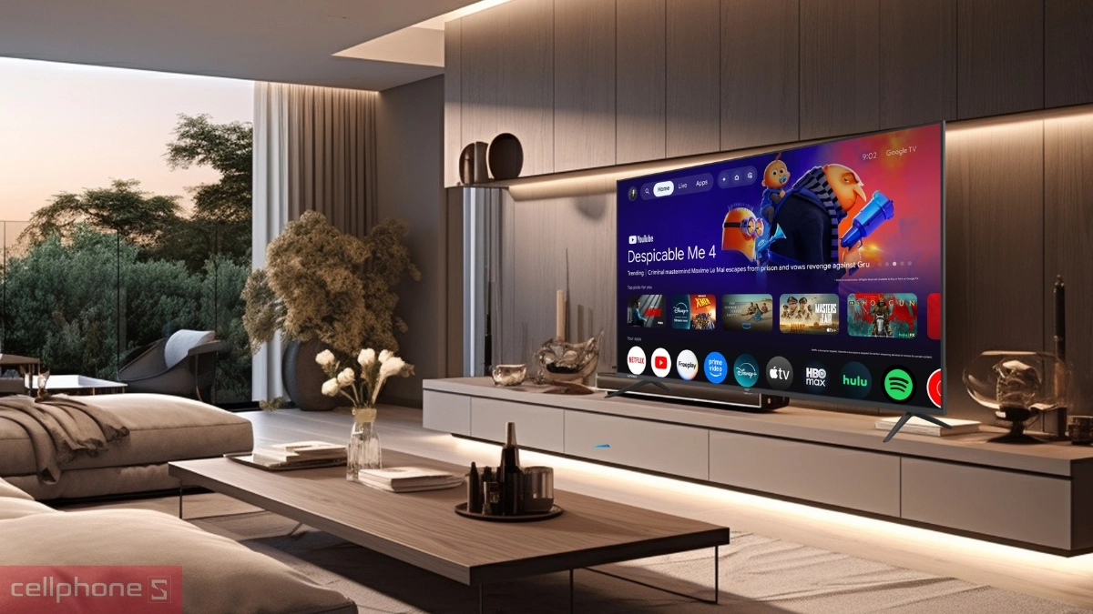 Smart Tivi VSP QLED UHD 4K 75 inch VUE75GQU01 tích hợp AI