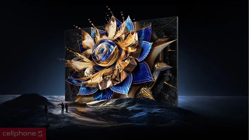 Thiết kế, kích thước hiển thị ấn tượng của Google Tivi TCL QD Miniled 115X955 Max 4K 115 inch 2024