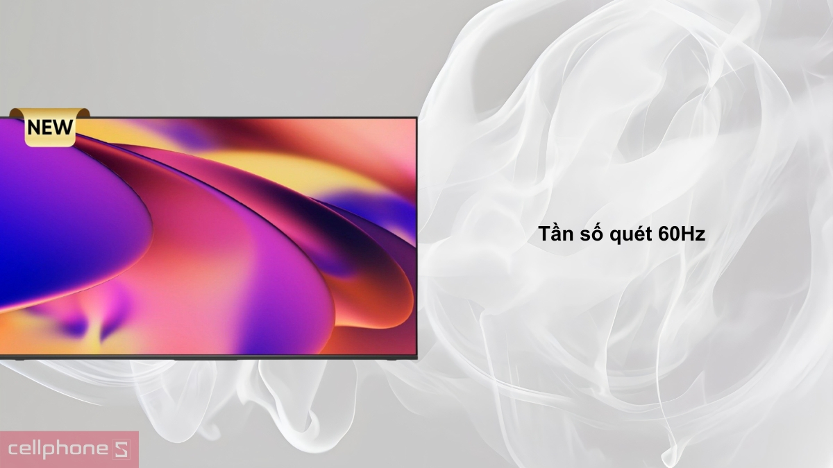 Tấm nền hiển thị, tần số quét của Google Tivi Coocaa QD-Mini LED 75V75 4K 75 inch