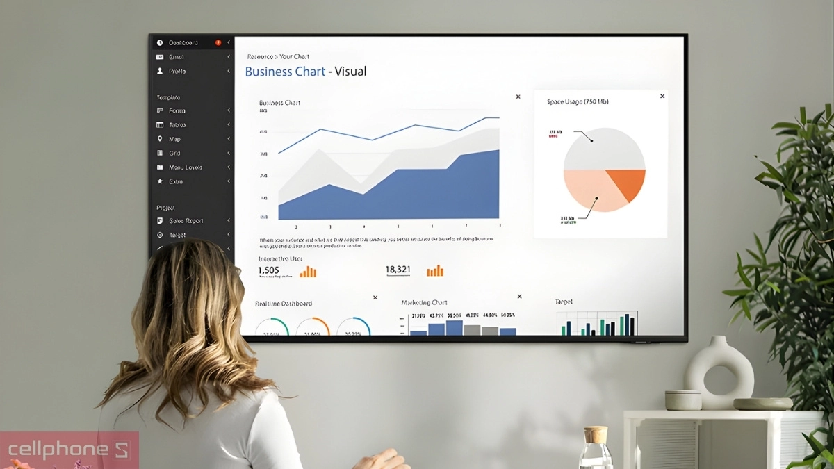 Tiện ích thông minh tivi 43 inch