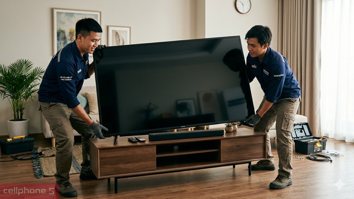 Hướng dẫn lắp đặt Tivi 75inch chi tiết và đơn giản