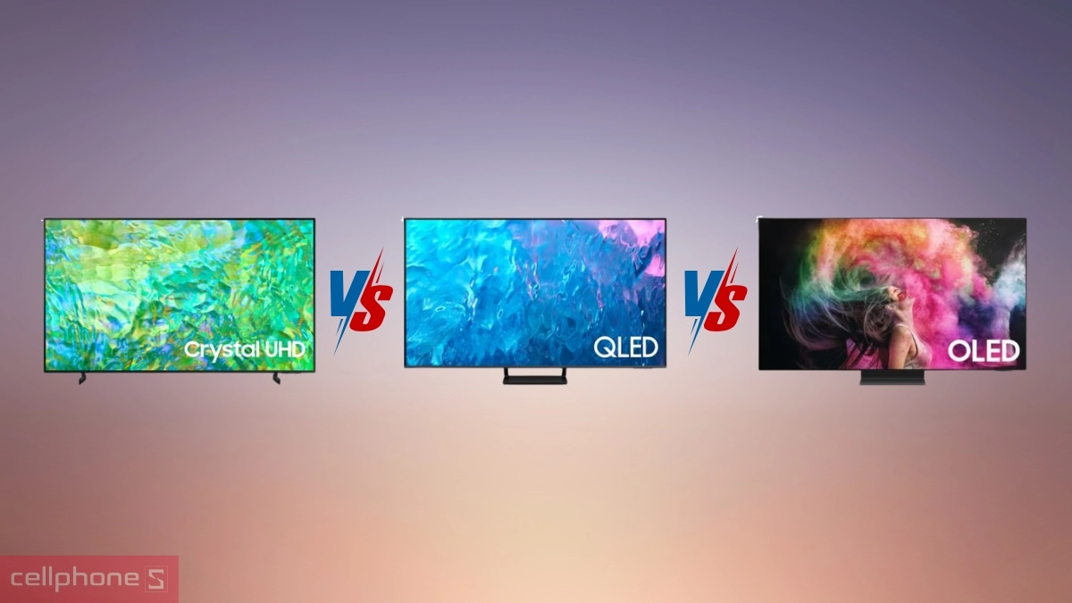 So sánh công nghệ QLED với LED/UHD và OLED