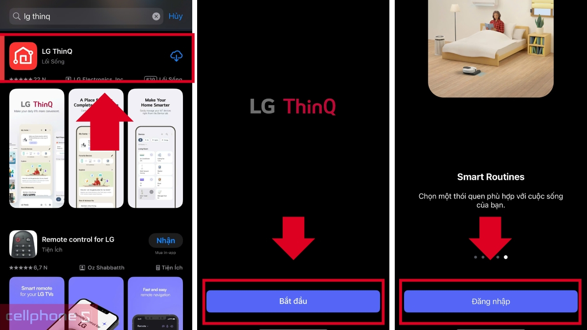 Hướng dẫn cài đặt app kết nối tủ chăm sóc quần áo thông minh LG Styler 3 móc Inverter S3MFC