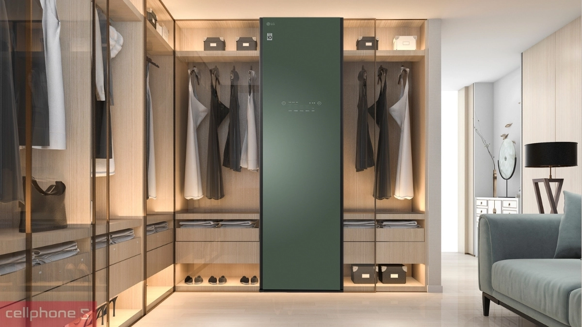 Thiết kế tủ chăm sóc quần áo thông minh LG Styler 5 móc Inverter S5GOC