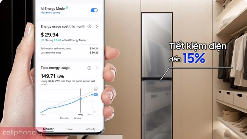 Cách kết nối tủ chăm sóc quần áo thông minh Samsung Bespoke 3 móc DF18CB8600ERSV với điện thoại