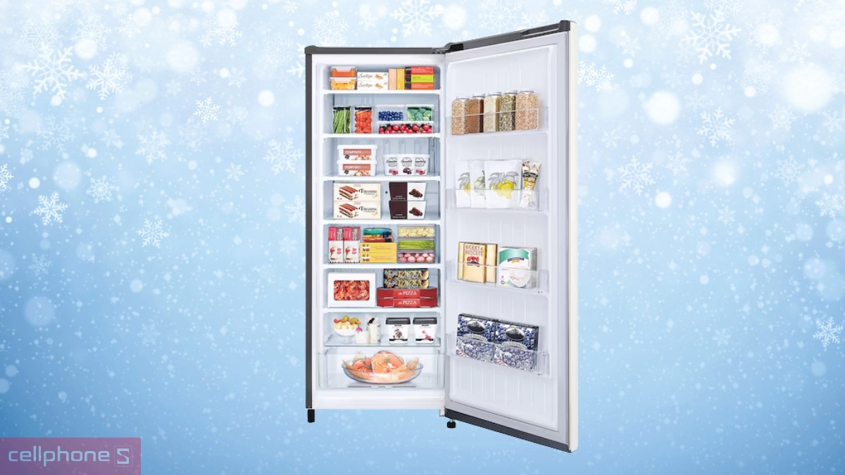 Dung tích tủ đông LG Inverter 165 lít LOF16BGM