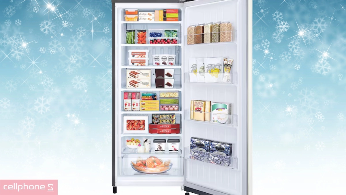 Bỏa quản thực phẩm với tủ đông LG Inverter 165 lít LOF16BGM