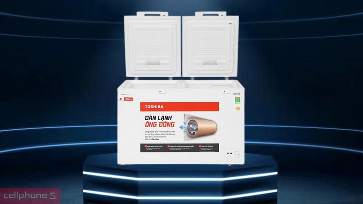 Thiết kế tủ đông Toshiba Inverter 362 lít GR-RC470CM-PMV(01)