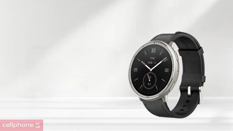 Chất liệu, khả năng kháng nước của đồng hồ thông minh Amazfit Active 2 Premium Sapphire dây da