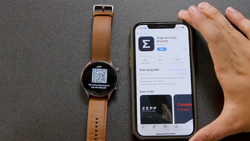 Cách kết nối đồng hồ thông minh Amazfit GTR 3 Pro với app