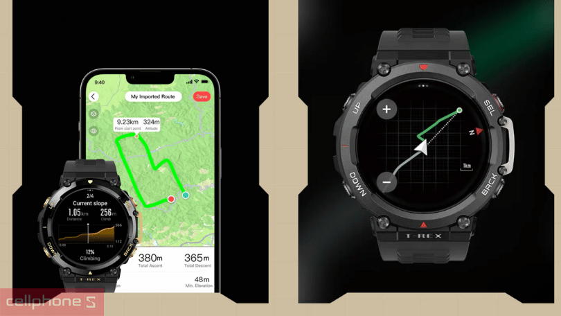 Đồng hồ Amazfit T-rex 2 – Bền bỉ, sang trọng
