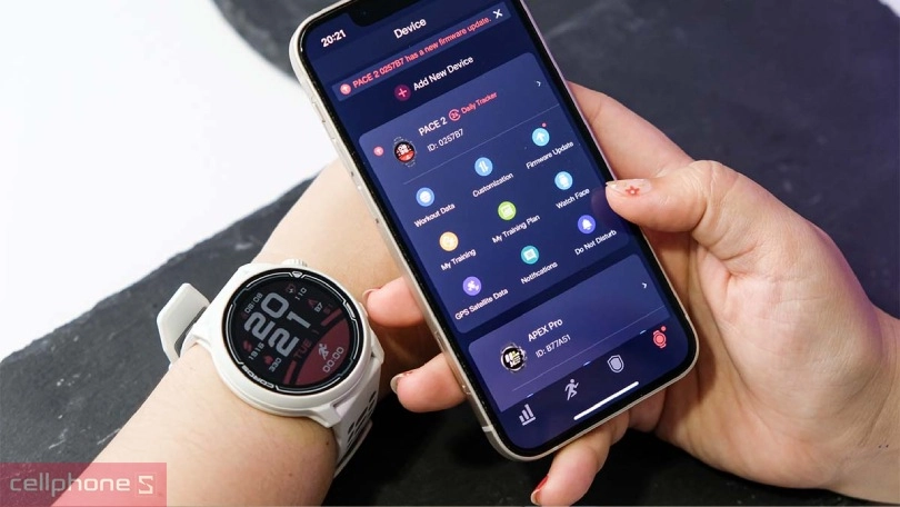 Cách liên kết đồng hồ thông minh Coros Apex 2 Pro với app Coros