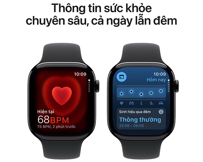 Apple Watch Series 10 46mm 4G Viền Nhôm Dây Cao Su Size M/L