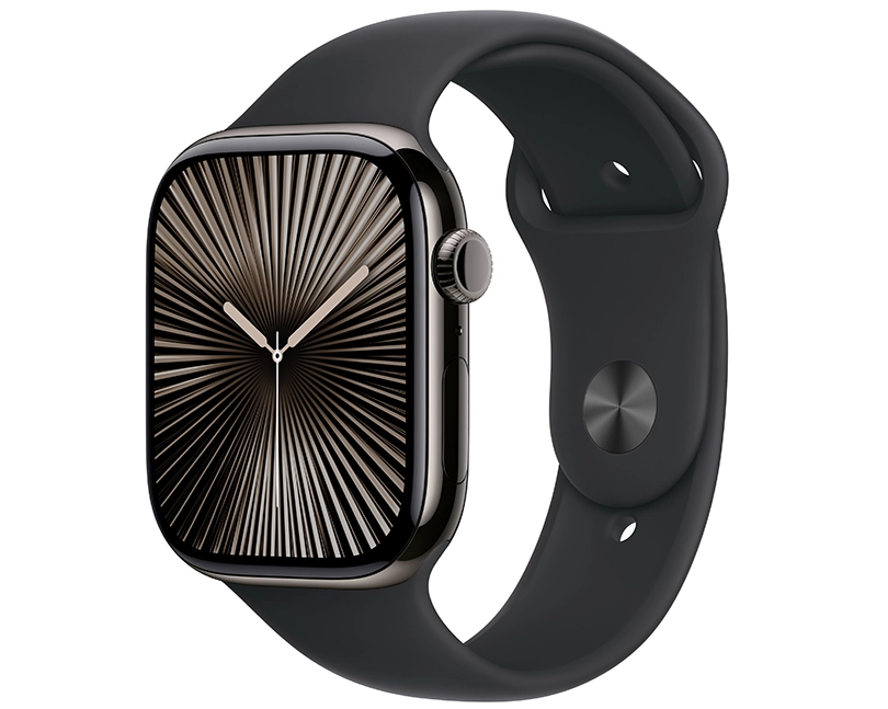 Apple Watch Series 10 46mm 4G Viền Titan Dây Cao Su Size S/M - Màn hình lớn với khung viền titan sang trọng